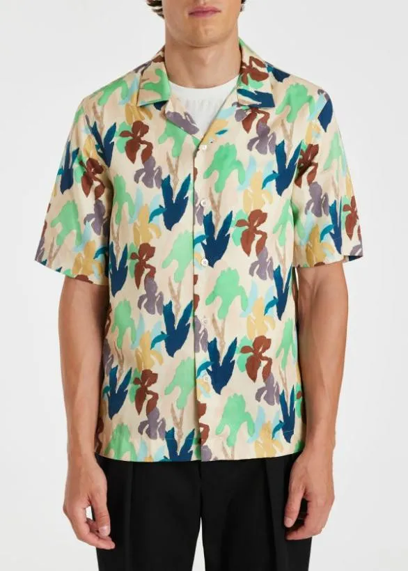 Paul Smith Shirts 039Iris039 Lyocell Shirt Multicolour 8211 Mens