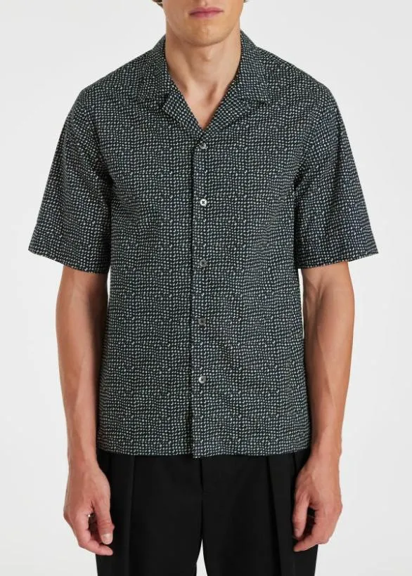 Paul Smith Shirts 039Mini Tile039 ShortSleeve Shirt Navy 8211 Mens
