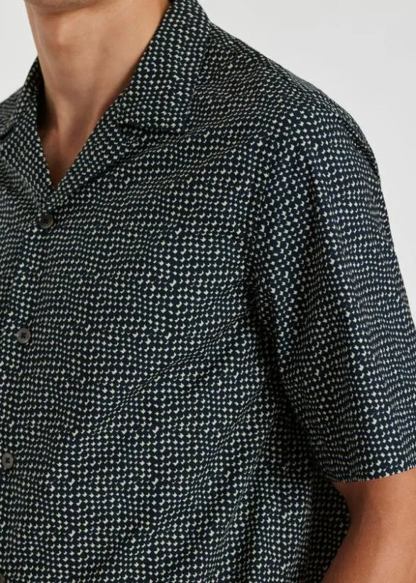 Paul Smith Shirts 039Mini Tile039 ShortSleeve Shirt Navy 8211 Mens