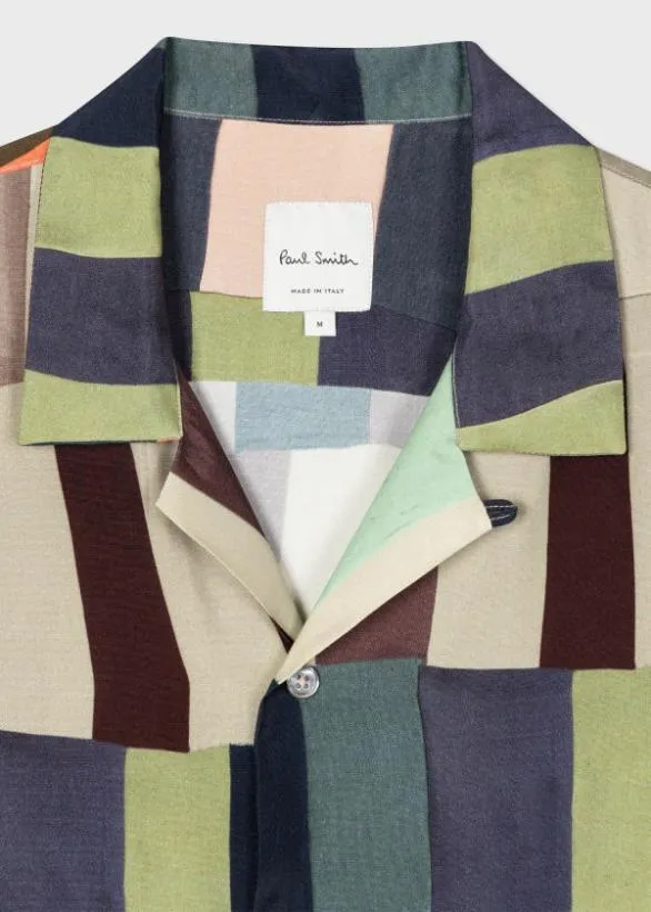 Paul Smith Shirts 039Overlapping Check039 Shirt Multicolour 8211 Mens
