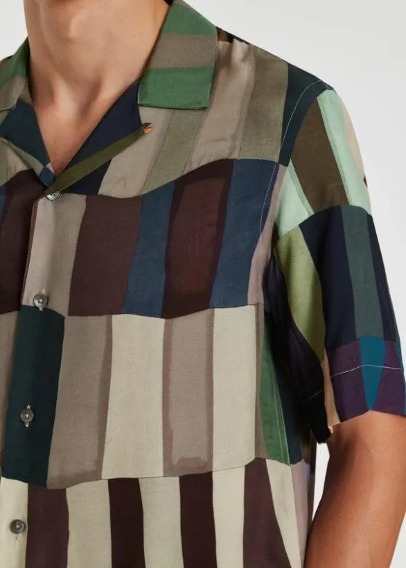 Paul Smith Shirts 039Overlapping Check039 Shirt Multicolour 8211 Mens