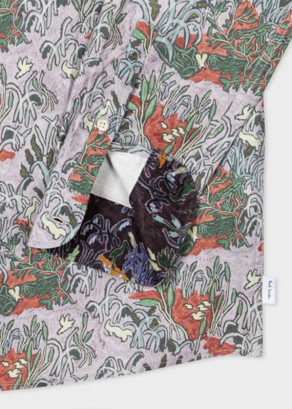 Paul Smith Shirts 039Reed Bed Floral039 Cotton Shirt Multicolour 8211 Mens