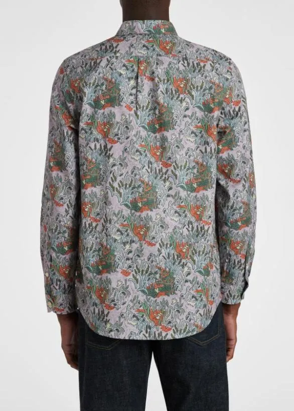 Paul Smith Shirts 039Reed Bed Floral039 Cotton Shirt Multicolour 8211 Mens