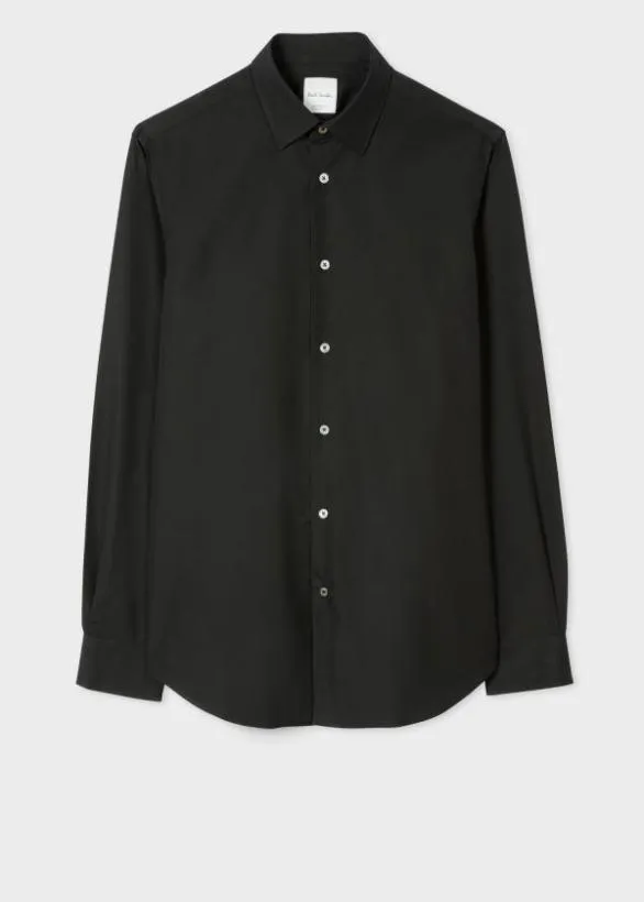 Paul Smith Shirts TailoredFit 039Artist Stripe039 Cuff Shirt Black 8211 Mens