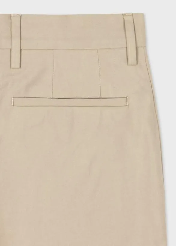 Paul Smith Shorts Cotton Twill Shorts Beige 8211 Mens