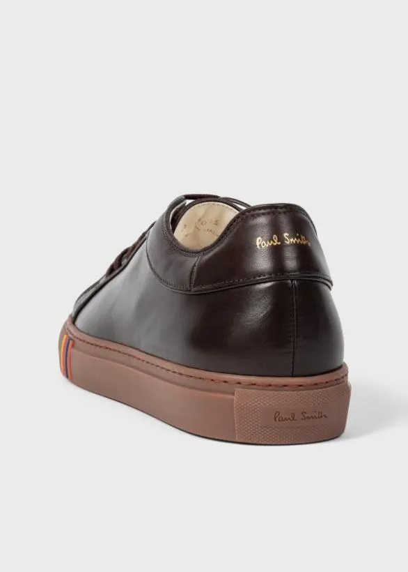 Paul Smith Sneakers 039Basso039 Sneakers With 039Artist Stripe039 Trim Dark Brown 8211 Mens