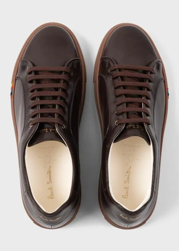 Paul Smith Sneakers 039Basso039 Sneakers With 039Artist Stripe039 Trim Dark Brown 8211 Mens