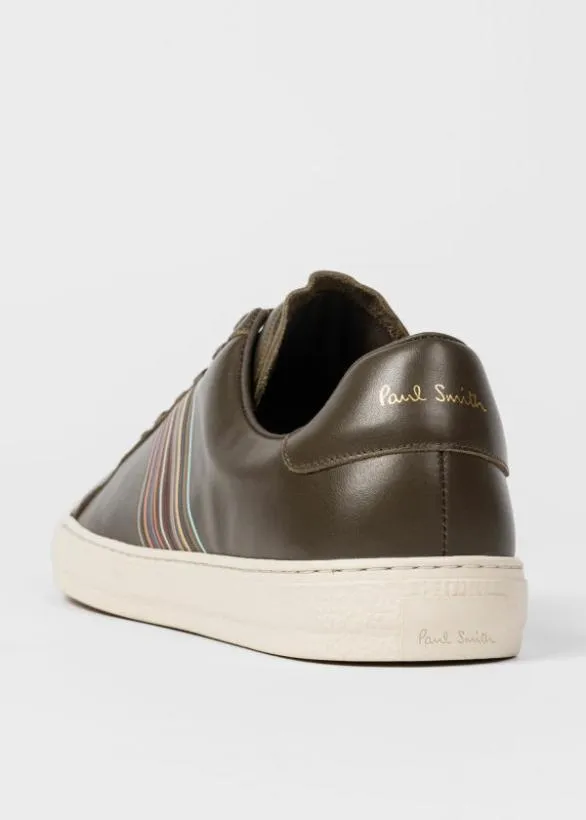 Paul Smith Sneakers Leather 039Hansen039 Trainers Khaki 8211 Mens