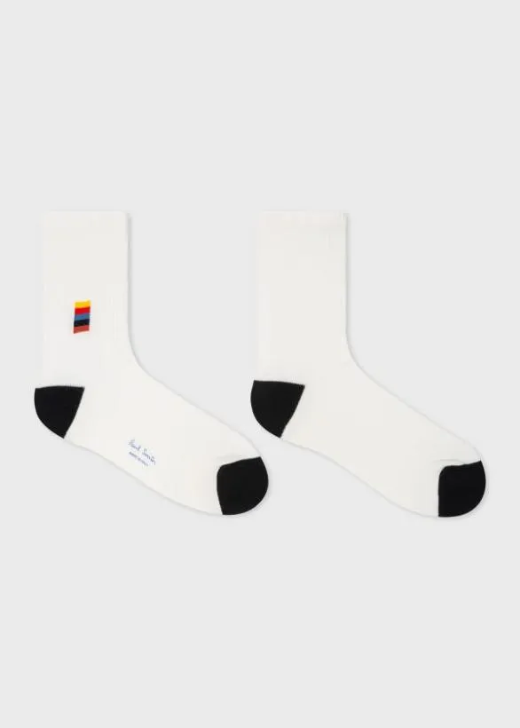 Paul Smith Socks 039Artist Stripe039 Socks White 8211 Mens