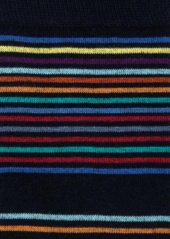 Paul Smith Socks MultiStripe Socks Navy 8211 Mens