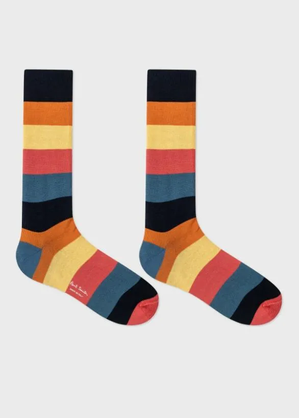 Paul Smith Socks Stripe Socks Three Pack Multicolour 8211 Mens