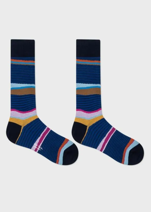 Paul Smith Socks Stripe Socks Three Pack Multicolour 8211 Mens