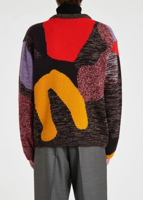 Paul Smith Sweaters Knitted LambswoolBlend Sweater Red 8211 Mens