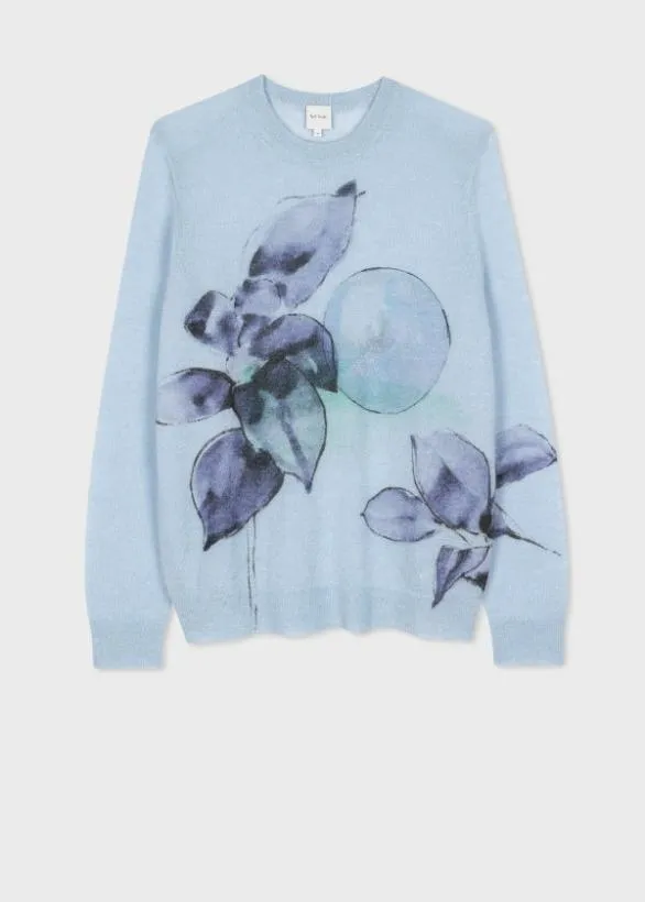 Paul Smith Sweaters MohairBlend 039Narcissus039 Print Sweater Light Blue 8211 Mens Paul Smith Sweaters MohairBlend 039Narcissus039 Print Sweater Light Blue 8211 Mens