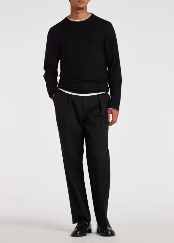 Paul Smith Sweaters Paul Smith and Manchester United 8211 Merino Sweater Black 8211 Mens