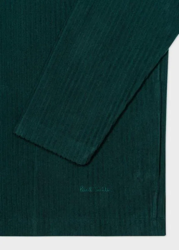 Paul Smith Sweatshirts and Hoodies Brushed Cotton ZipNeck Sweatshirt Dark Green 8211 Mens