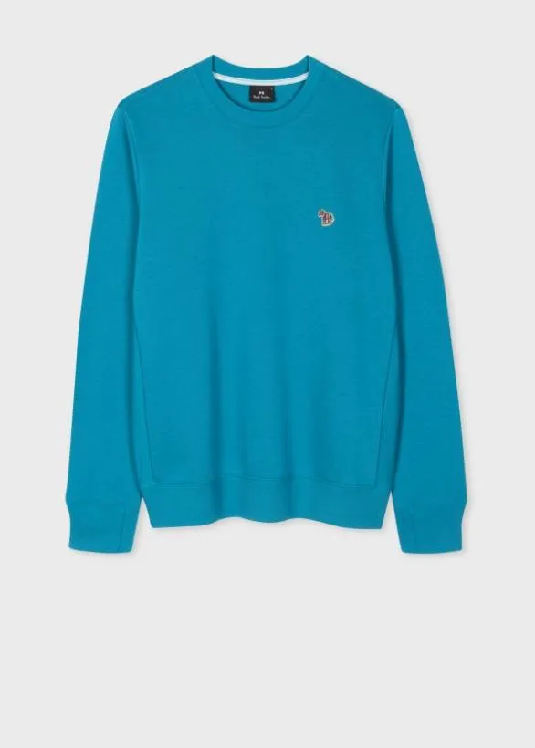 Paul Smith Sweatshirts and Hoodies Zebra Logo Organic Cotton Sweatshirt Teal 8211 Mens Paul Smith Sweatshirts and Hoodies Zebra Logo Organic Cotton Sweatshirt Teal 8211 Mens