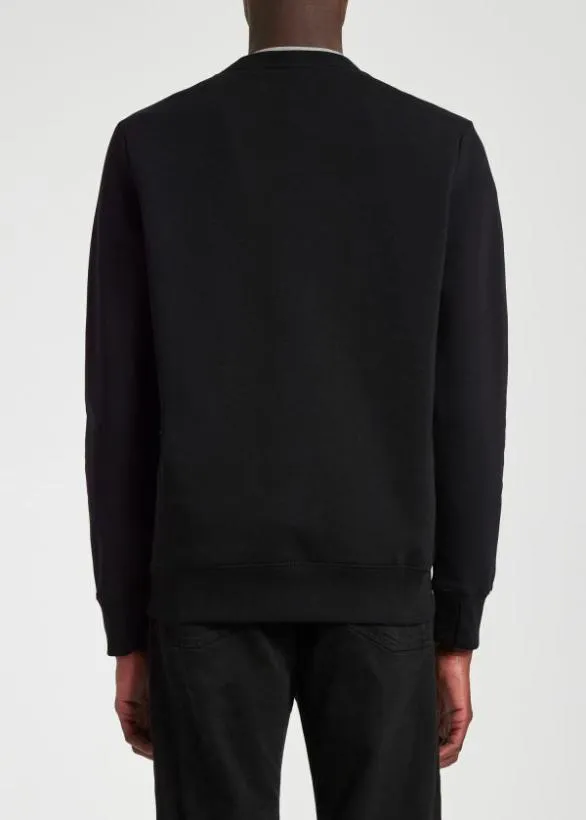 Paul Smith Sweatshirts and Hoodies Zebra Logo Sweatshirt Black 8211 Mens