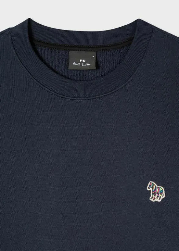 Paul Smith Sweatshirts and Hoodies Zebra Logo Sweatshirt Navy 8211 Mens