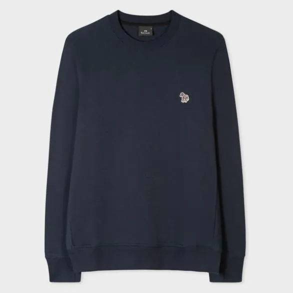 Paul Smith Sweatshirts and Hoodies Zebra Logo Sweatshirt Navy 8211 Mens
