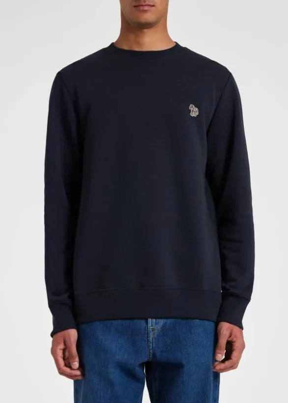 Paul Smith Sweatshirts and Hoodies Zebra Logo Sweatshirt Navy 8211 Mens