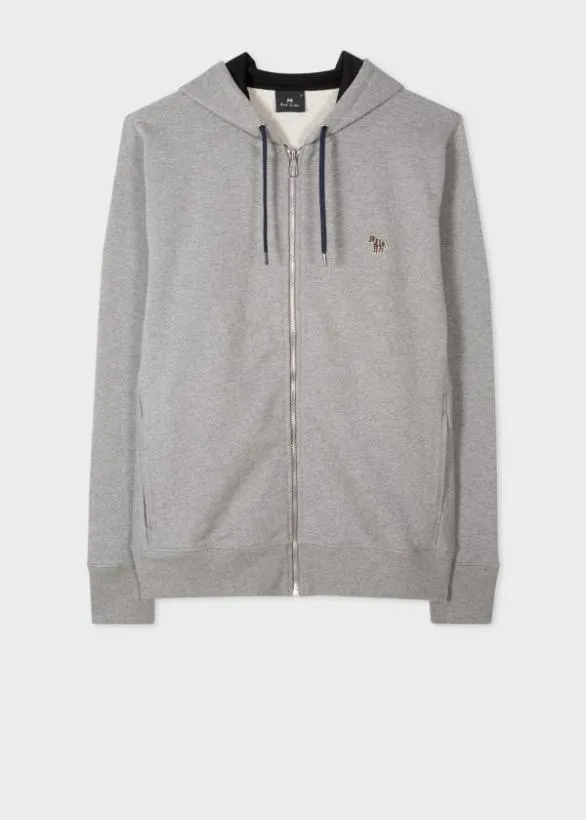 Paul Smith Sweatshirts and Hoodies ZipFront Zebra Logo Hoodie Grey Marl 8211 Mens Paul Smith Sweatshirts and Hoodies ZipFront Zebra Logo Hoodie Grey Marl 8211 Mens