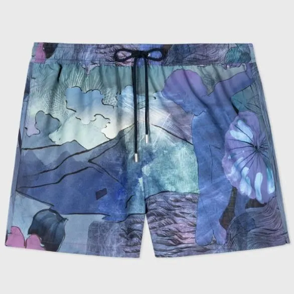 Paul Smith Swimwear 039Narcissus039 Swim Shorts Blue 8211 Mens