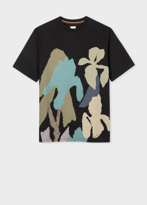 Paul Smith TShirts 039Iris039 Print TShirt Charcoal Grey 8211 Mens