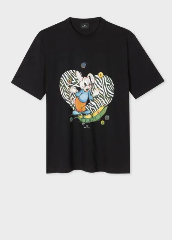 Paul Smith TShirts 039Juggling Bunny039 TShirt Black 8211 Mens