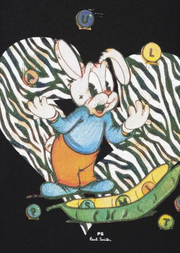 Paul Smith TShirts 039Juggling Bunny039 TShirt Black 8211 Mens