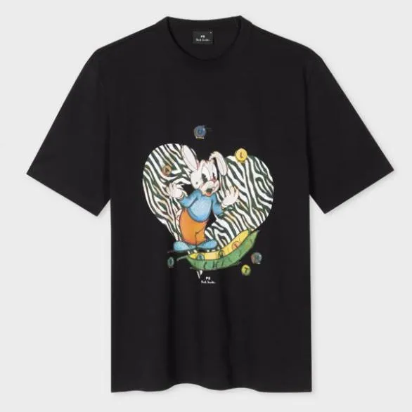 Paul Smith TShirts 039Juggling Bunny039 TShirt Black 8211 Mens