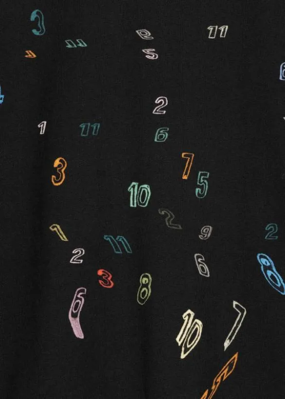 Paul Smith TShirts Cotton 039Numbers039 TShirt Black 8211 Mens