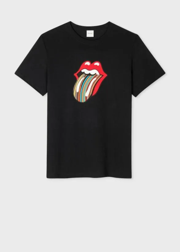 Paul Smith TShirts The Rolling Stones X Paul Smith 8211 039Signature Stripe039 Tongue Logo TShirt Black 8211 MensWomens Paul Smith TShirts The Rolling Stones X Paul Smith 8211 039Signature Stripe039 Tongue Logo TShirt Black 8211 MensWomens