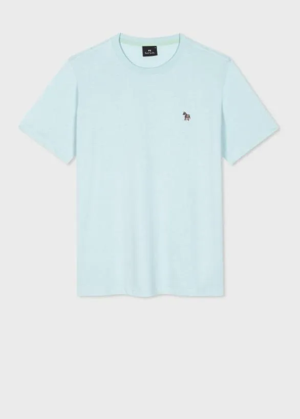Paul Smith TShirts Zebra Logo TShirt Sky Blue 8211 Mens