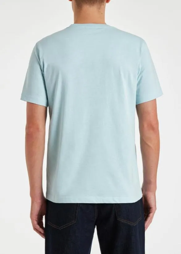 Paul Smith TShirts Zebra Logo TShirt Sky Blue 8211 Mens