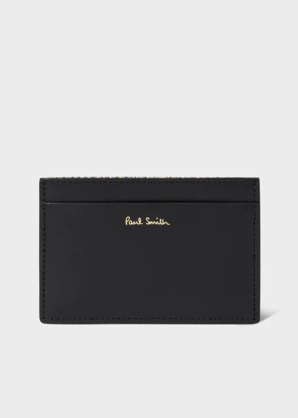 Paul Smith Tailoring 039Signature Stripe039 Card Holder Black 8211 Mens