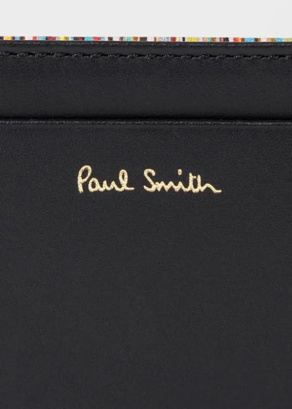 Paul Smith Tailoring 039Signature Stripe039 Card Holder Black 8211 Mens