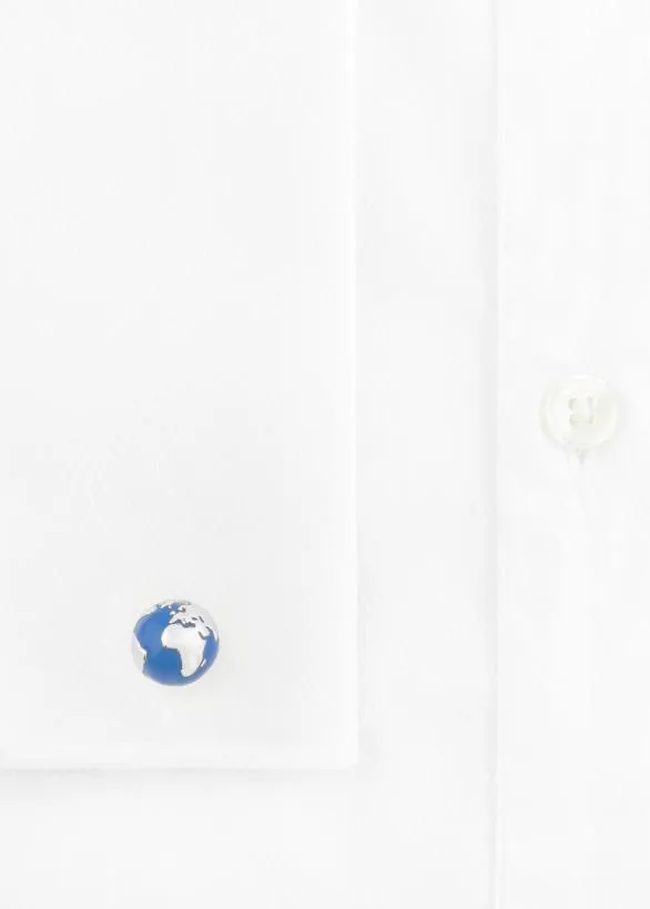 Paul Smith Tailoring Globe Cufflinks Silver 8211 Mens