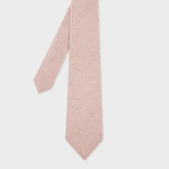 Paul Smith Tailoring Silk Tie Pink 8211 Mens