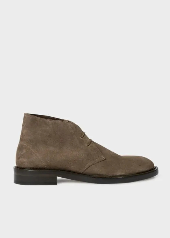 Paul Smith Tailoring Suede 039Kew039 Boots Khaki 8211 Mens