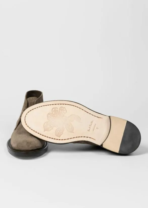 Paul Smith Tailoring Suede 039Kew039 Boots Khaki 8211 Mens
