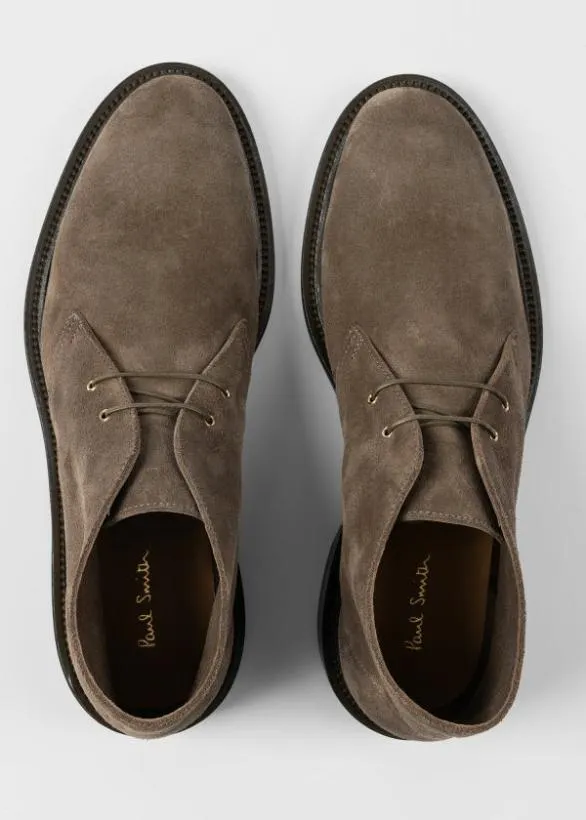 Paul Smith Tailoring Suede 039Kew039 Boots Khaki 8211 Mens
