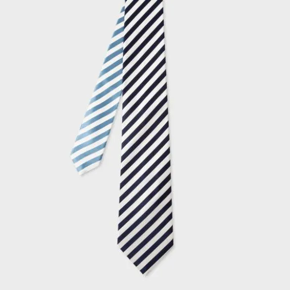 Paul Smith Ties Duo Stripe Silk Tie Black 8211 Mens