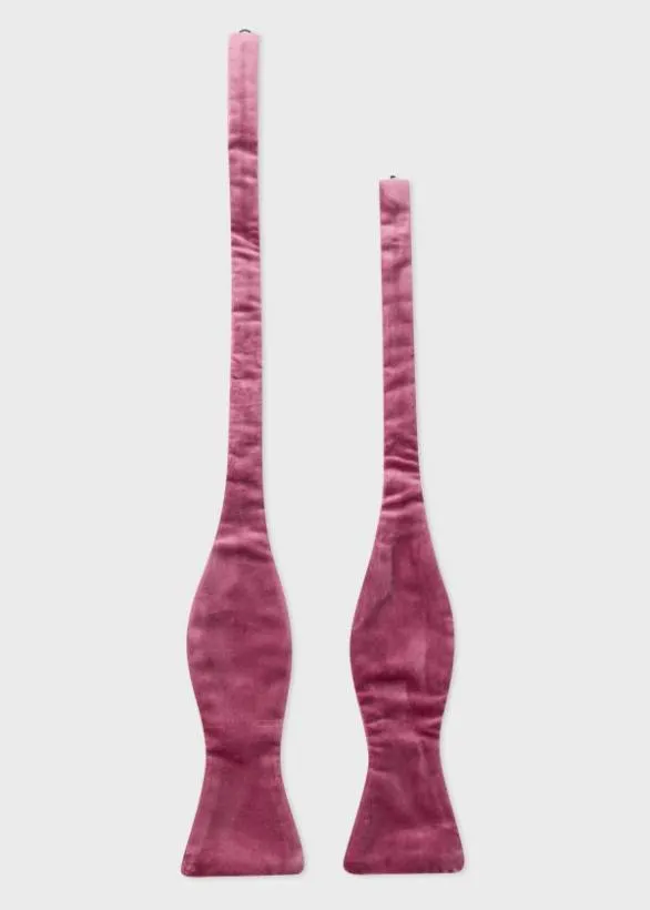 Paul Smith Ties Velvet SelfTie Bow Tie Fuchsia 8211 Mens