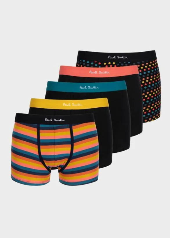 Paul Smith Underwear 039Artist Stripe039 Mixed Boxer Briefs Five Pack Artist Stripe 8211 Mens