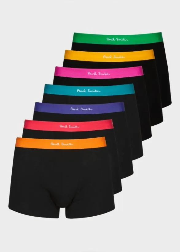 Paul Smith Underwear Boxer Briefs Seven Pack Black 8211 Mens