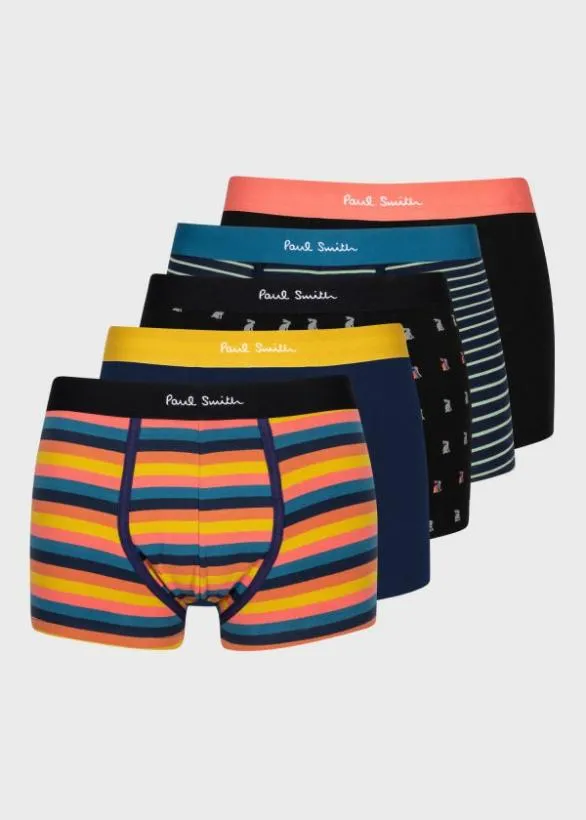 Paul Smith Underwear Mixed Boxer Shorts Five Pack Multicolour 8211 Mens