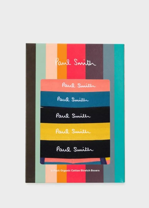 Paul Smith Underwear Mixed Boxer Shorts Five Pack Multicolour 8211 Mens