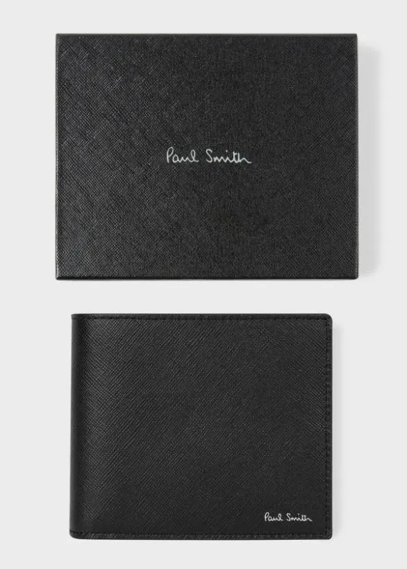 Paul Smith Wallets 039Signature Stripe Balloon039 Interior Billfold And Coin Wallet Black 8211 Mens