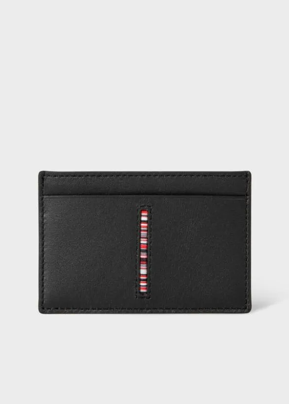 Paul Smith Wallets Paul Smith and Manchester United 8211 Stripe Credit Card Holder Black 8211 Mens Paul Smith Wallets Paul Smith and Manchester United 8211 Stripe Credit Card Holder Black 8211 Mens